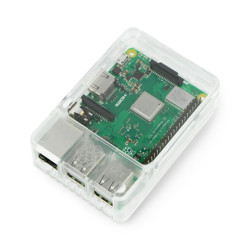 Obudowa Raspberry Pi Model 3B+/3B/2B Style Enclosure - przezroczysta
