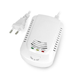 Czujnik gazu ziemnego i węglowego Lanberg SR-1006 230V + zasilanie awaryjne 9V