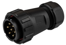 Złącze wielostykowe przemysłowe 7-pinowe Montaż na kablu Wtyczka RS PRO