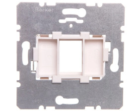 Berker R.1/R.3 Płytka nośna pojedyncza z białym elementem mocującym mechanizm 454002