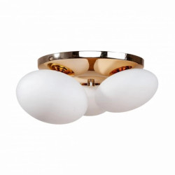 Lampa sufitowa OMI Złota rozeta, szklane klosze, źródło 3*G9 - 1191 Zuma Line