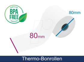 ADT808025 Thermal paper, 80 mm, 72 m, pack of 1