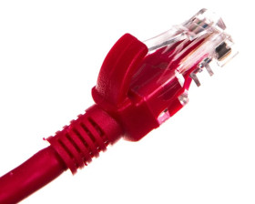 Kabel krosowy patchcord U/UTP kat.6 5m czerwony