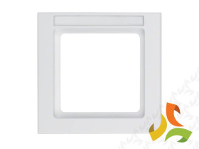 BERKER Q.3 Ramka 1 pojedyncza z polem opisowym biały aksamit 10516099 HAGER