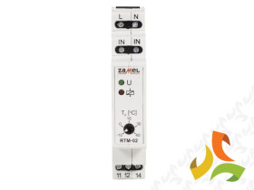Regulator temperatury 10-40C bez sondy 230V AC TYP: RTM-02 ZAMEL