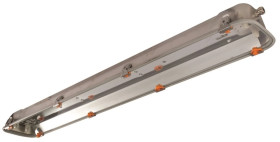 Oprawa świetlówkowa przeciwwybuchowa ze stali nierdzewnej z elektronicznym zasilaczem 2x18W ATEX 2D3G P822132EX