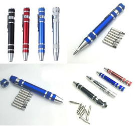 Śrubokręt 8w1 pen wkrętaki proste i krzyżowe 8 mini