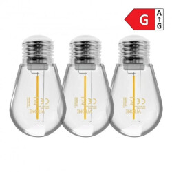 Zestaw 3 żarówek LED 1 W, 230 V, E27, 3000 K,SW/E27-10/3