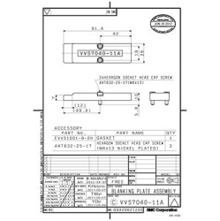 Zaślepka SMC Płyta zaślepiająca VVS7040