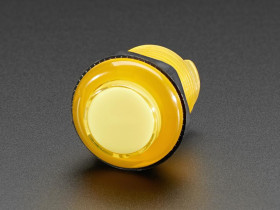 Adafruit Arcade Button with LED - 30mm Translucent Yellow