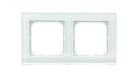 Sonata Ramka Podwójna Białe Szkło R-2Rg/31