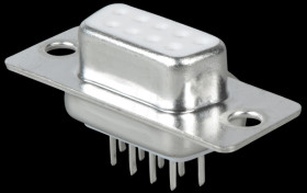 D-SUB-jack, 9-polig, print version