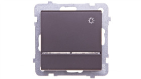 Sonata Przycisk /Światło/ Z Podświetleniem Czekoladowy Metalik Łp-5Rs/M/40