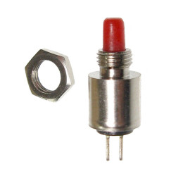 Przełącznik okr.metal 5428 czer. czerwony mini OFF-(ON)