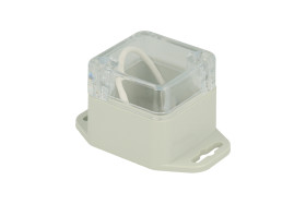 Obudowa; uniwersalna; ZP45.45.40UJpH TM PC; poliwęglan; 46,1mm; 44,8mm; 40,1mm; IP65; przezroczysty; jasnoszary; z tulejkami mos