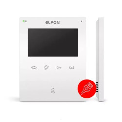 OP-VM5 Monitor głośnomówiący Optima - ekran 4,3, kolor biały, zasilanie 15 VDC