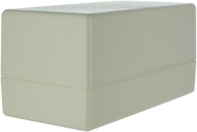 ABS enclosure, (L x W x H) 128 x 63.5 x 63 mm, white (RAL 9002), IP54, SR37-DB.7