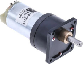 Motoreduktor DC, 80 obr./min, 20 Ncm, RS PRO