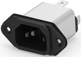 Suppressor filter, 50 to 60 Hz, 15 A, 250 VAC, faston plug 6.3 mm, 6609987-8