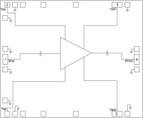 1 Watt Power Amplifier Chip, 37 - 40 GHz