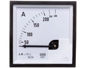 Amperomierz analogowy tablicowy 200/400A do przekładnika 200/5A 72x72mm IP50 C3 K=90 st. EA17N F41800000000