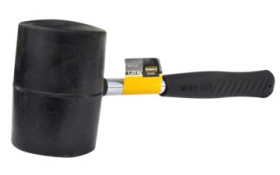 MŁOTEK GUMOWY DUŻY 75 MM, TRZONEK METALOWY MN-31-124 /6szt./