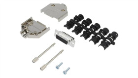 Dtpkm-15Fssc D-Sub Żeńskie Proste Zacisk Śrubowy Na Przewód Pin 15