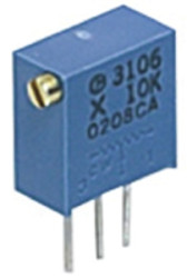 Potencjometr dostrojczy 50kΩ THT 0.5W 25 -zwoje Regulacja boczna 2 mm