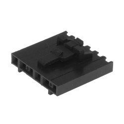 Wtyk żeński NCDG, przewód-płytka, 6 pin, bez styków, 2.54mm