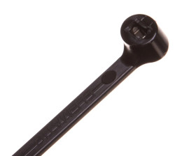 Opaska kablowa 200x3,5 czarna UV 2-LOCK zęby stalowe BMTN2035 /100szt./