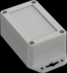 6U07090604517 Industrial housing, 90 x 60 x 39.9mm, IP65, light gray