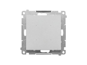 SIMON 55 Elektroniczny łącznik pojedynczy z funkcją przycisku lub łącznika czasowego 16 A 230 V aluminium mat TEW1.01/143 KONTAK