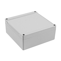 Hammond 1555QGY Watertight ABS Enclosure Grey, Styled Lid 140 x 140 x 60mm