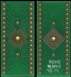 RE934-04R Multi-adapter QFP32 and QFN32 P=0.80 mm RM 2.54 mm