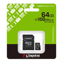 Karta Pamięci Micro SDXC Kingston Canvas Select Plus microSDXC C10 UHS-1 z adapterem