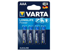 4x bateria R-03 R03 AAA 1,5V alkaliczne Varta Longlife Power
