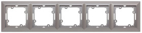Premium Ramka pięciokrotna kolor srebrny Ra-5 Pr SR