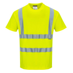 T-Shirt Cotton Comfort Hi Vis Yellow - L