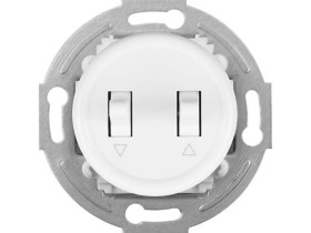 Łącznik roletowy Retro 10A-250V~, zaciski śrubowe, biały
