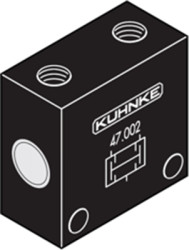 Shuttle valve, 0-8 bar, 47.003