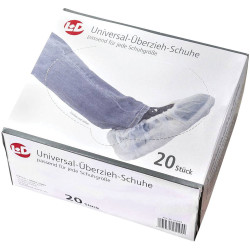 L&#x2B;D 25195 CleanGo Gloves Anti-Slip Elastic 20 pieces One Size White