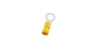 Ring terminal yellow 4.3mm, Vinyl