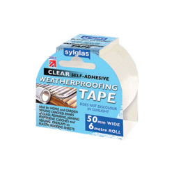 Sylglas 8620004 Weatherproofing Tape 50mm x 6m Clear