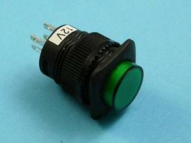 MNG-012G 1,5A LED-12V PRZYCISK OKRĄGŁY