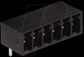 714-166 pin header, angled, 6-pole, RM 3,5 mm, parallel