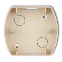 TREND Puszka montażowa pozioma pojedyncza beżowy 1PTH-1