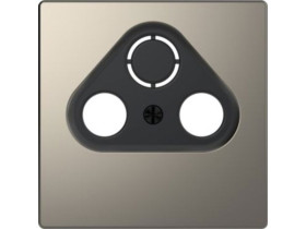 MERTEN D-LIFE Płytka czołowa gniazda RTV 3 otwory nikiel MTN4123-6050 SCHNEIDER ELECTRIC