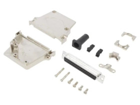 D45ZFRG-37FSSL D-Sub żeńskie kątowe 45 lutowanie na przewód 9÷15mm PIN 37