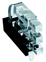 Światłowód do LED, sztywny, kątowy, dł. 14.45mm, 3-rzędowy, 3-drożny, , MENTOR