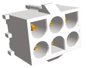 Listwa stykowa PCB 6-pinowe Universal MATE-N-LOK raster: 6.35 mm Prosty 3-rzędowe TE Connectivity Otwór przelotowy 600 V